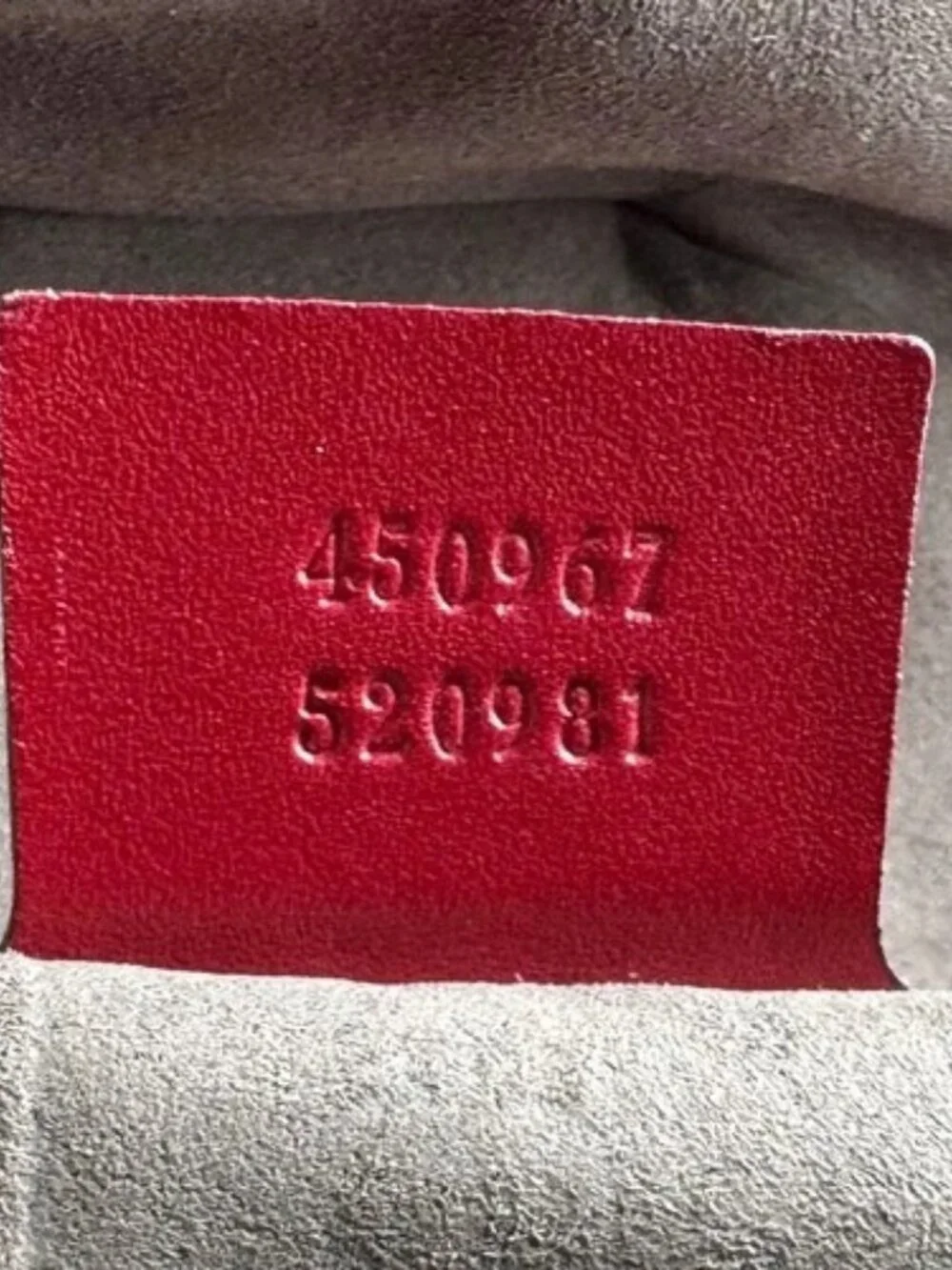 Auth GUCCI Guccisima Backpack Red Leather/Silvertone - z6640 - Picture 13 of 13
